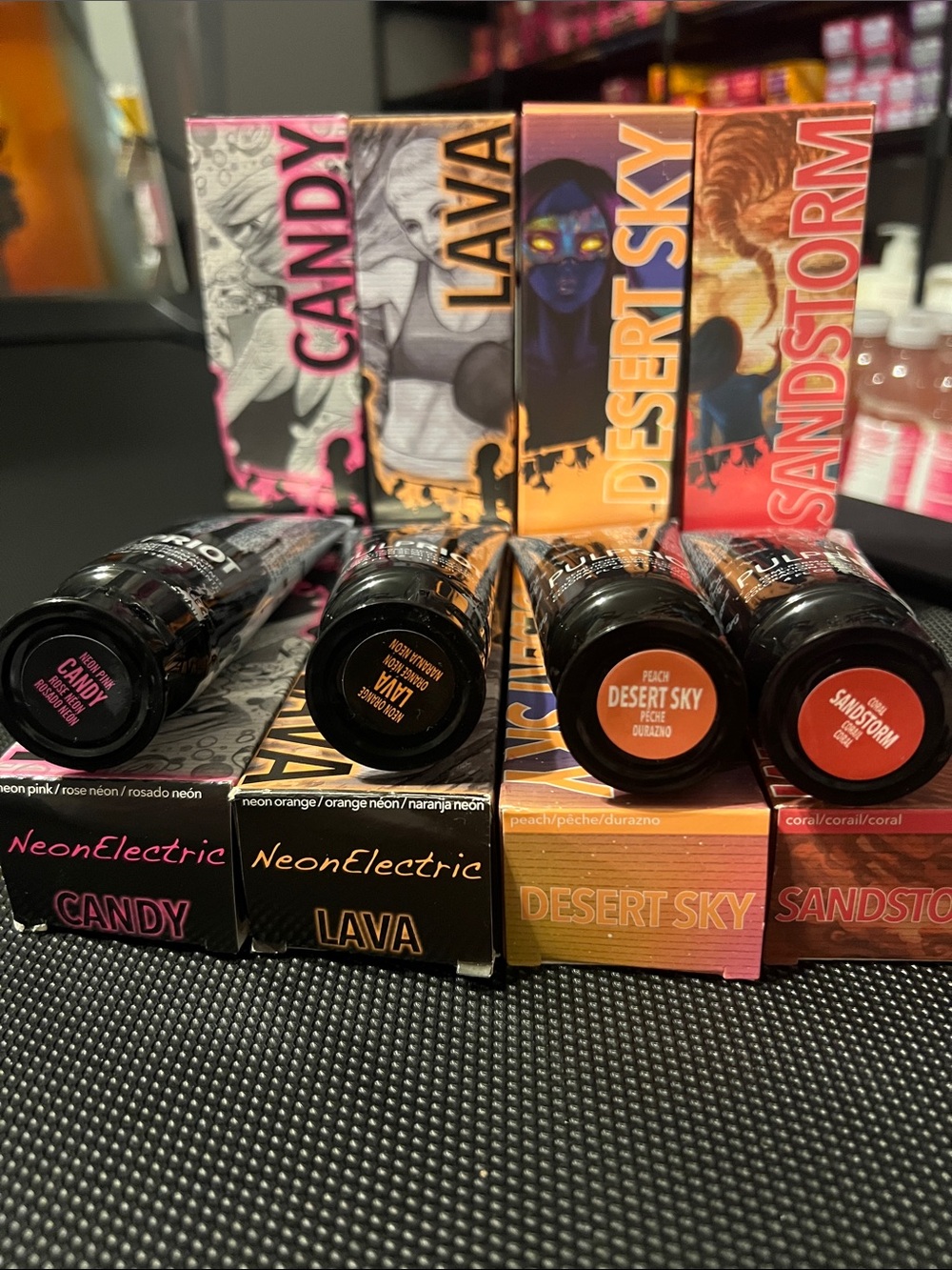 PULP RIOT peach & pink color lot of 8 Candy, Lava, Sandstorm, Desert Sky (4) NIB